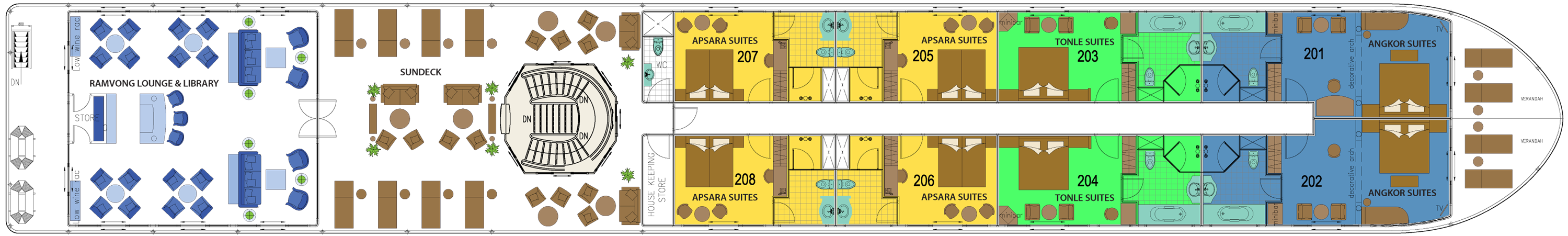 Bassac Deck - Upper Deck