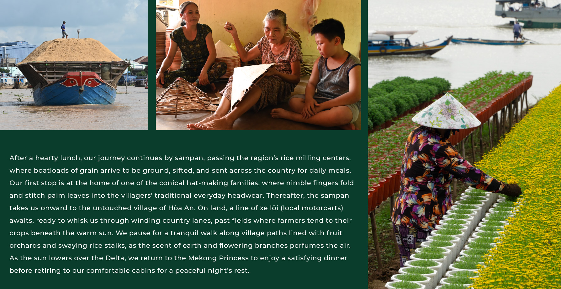 The gentle rhythm of village life
