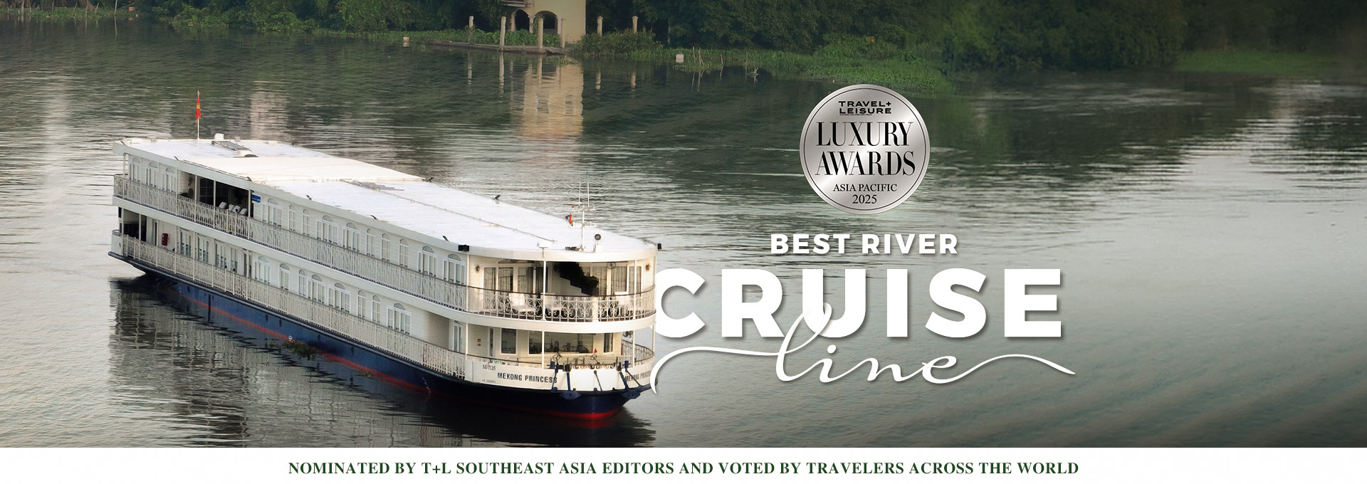 Mekong Princess Recognized Among Asia Pacific’s Finest River Cruises by Travel + Leisure